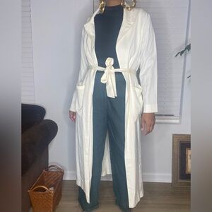 ASOS cream duster 
Size 6 
Tie waist / light wear